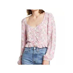 ⭐️3️⃣ for $20 ⭐️ Abound long sleeve ruched blouse size small